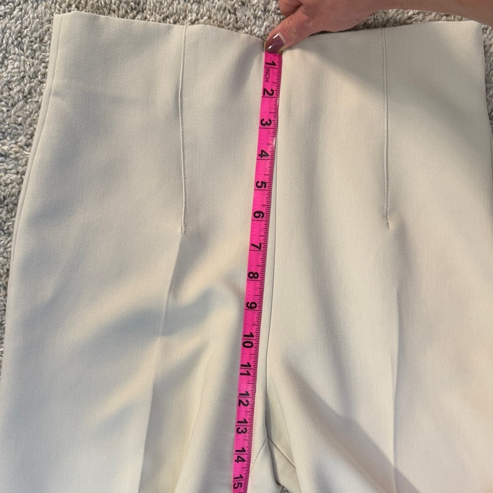 Zara Cream Wide-Leg Pants - Picture 5 of 5